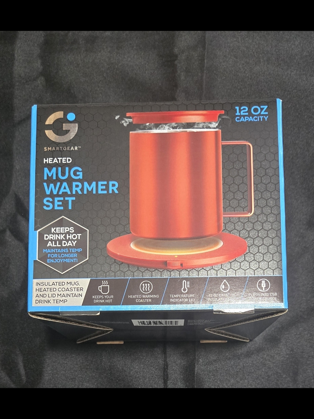 Heated Mug Warmer Set - Red